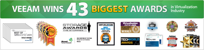 Virtualization industry awards: VMworld, SearchServerVirtualization, Virtualization Review