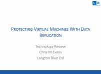 Protecting Virtual Machines Using Data Replication