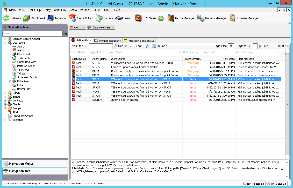 Veeam Plugin & Endpoint Backup for LabTech