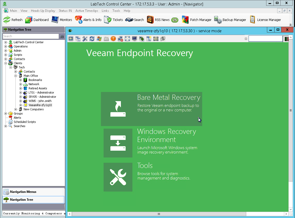 Veeam Plugin & Endpoint Backup for LabTech