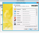 Select cloud storage for your backup from the list or create a new one.
