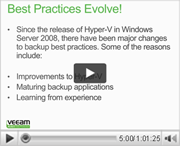 Hyper-V backup best practices