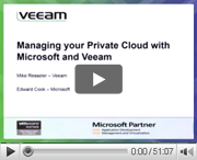 Managing your Private Cloud with Microsoft and Veeam