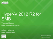 Windows Server 2012 R2 Hyper-V for SMB