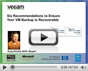 Six Recommendations to Ensure Your VM Backup is Recoverable