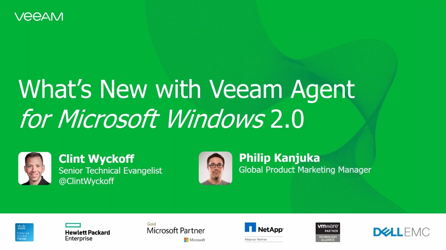 Availability on-premises, in the cloud and on the go with Veeam Agent for Microsoft Windows