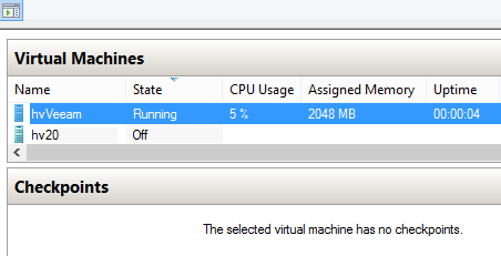 Hyper-V dynamic memory. VM is booting