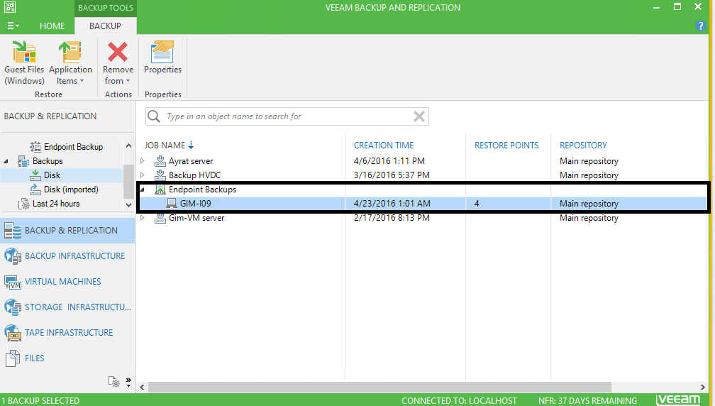 veeam and sql backup best practice