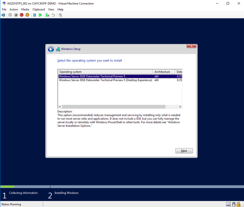 Windows Server 2016 installation-2