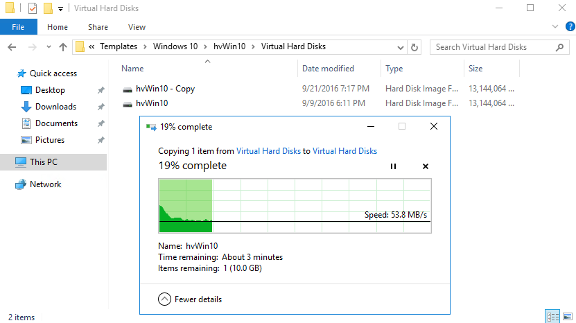 Figure 3. Copying of VHD(x)