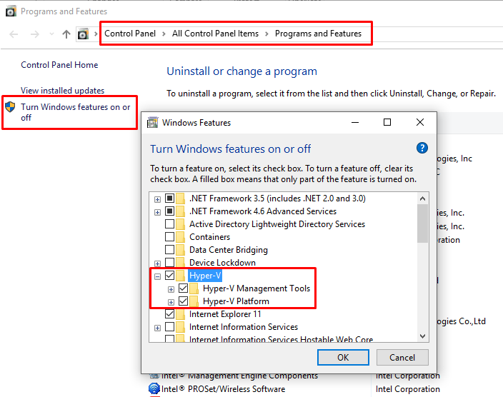 enable hyper v in windows 7 ultimate