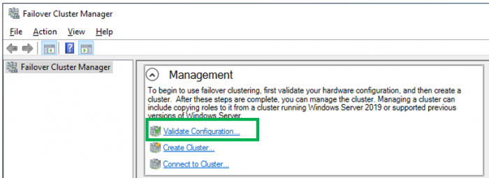 How to create a Failover Cluster in Windows Server 2019