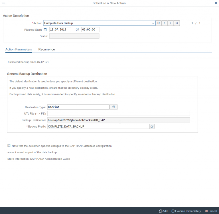 How to optimize and backup your SAP HANA environment
