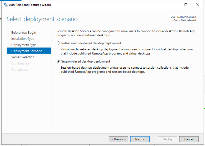 Windows server 2019 remote desktop services