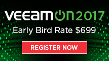 Register today for VeeamON 2017!