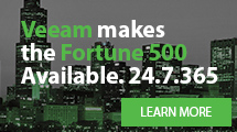 Veeam makes the Fortune 500 Available. 24.7.365