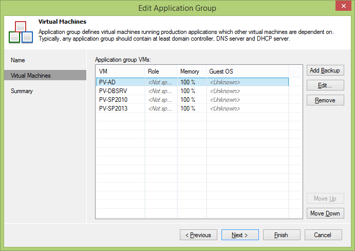 Creating an Application Group