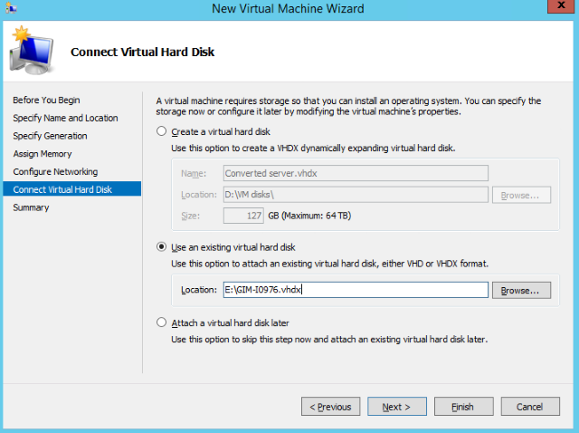 Step 5. Insert created disk there