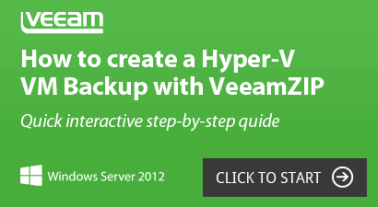 Hyper-V VM Backup with VeeamZIP step-by-step guide