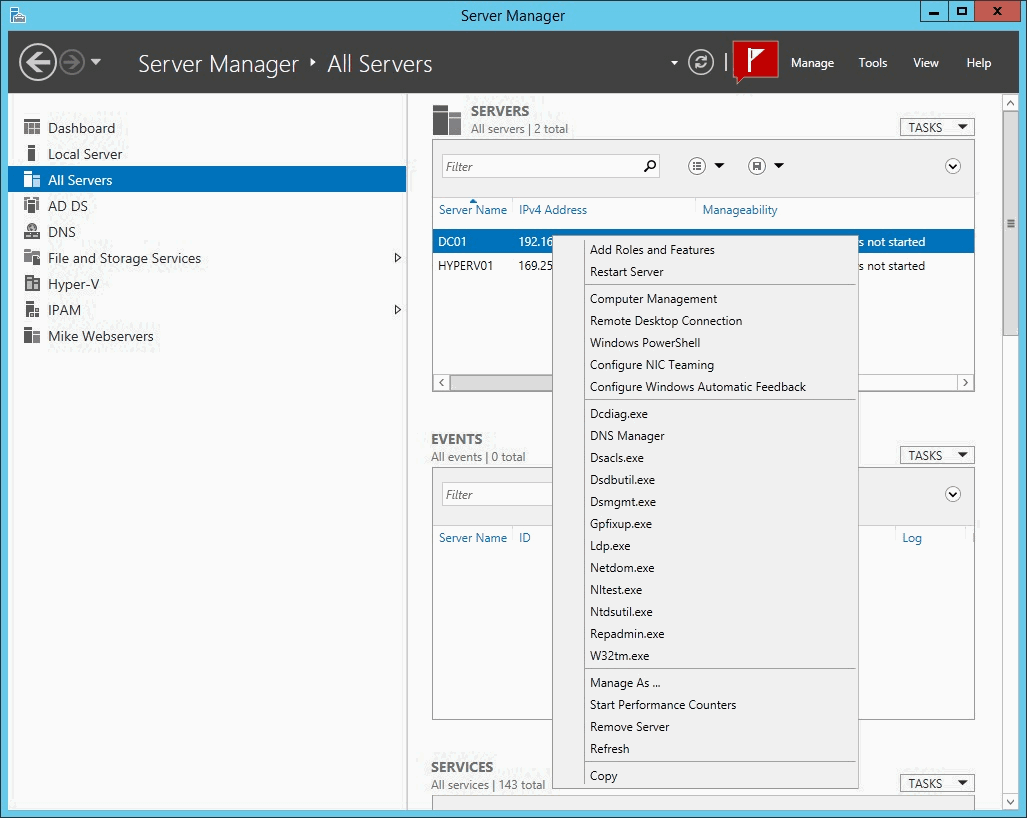 Windows server manager добавление сервера