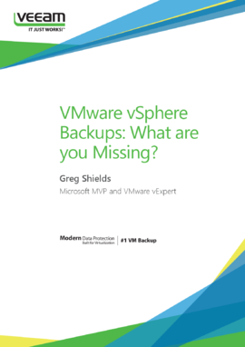 VMware vSphere Backups: What are you Missing?